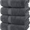 Unyqoos® Luxueuze Set van 4 Zachte Badhanddoeken van Hoogwaardig Katoen 600 g/m² voor Optimaal Comfort
