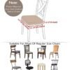 550x655-2.jpg Unyqoos® Set van 24 elastische stoelhoezen voor eetkamerstoelen in beige kleur