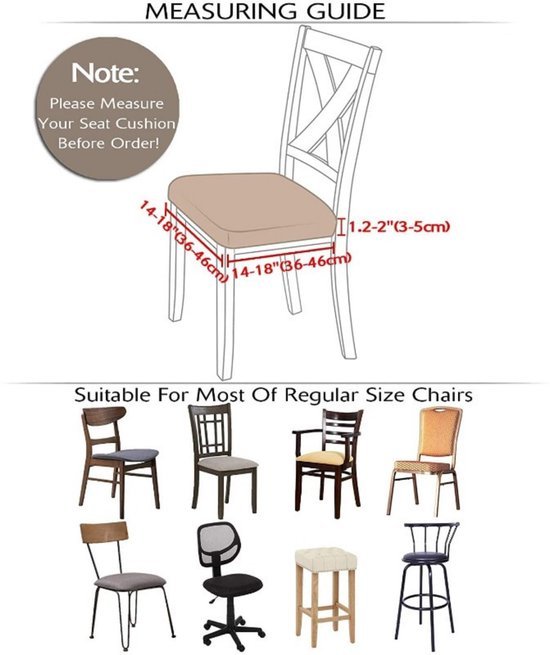 550x655-2.jpg Unyqoos® Set van 24 elastische stoelhoezen voor eetkamerstoelen in beige kleur