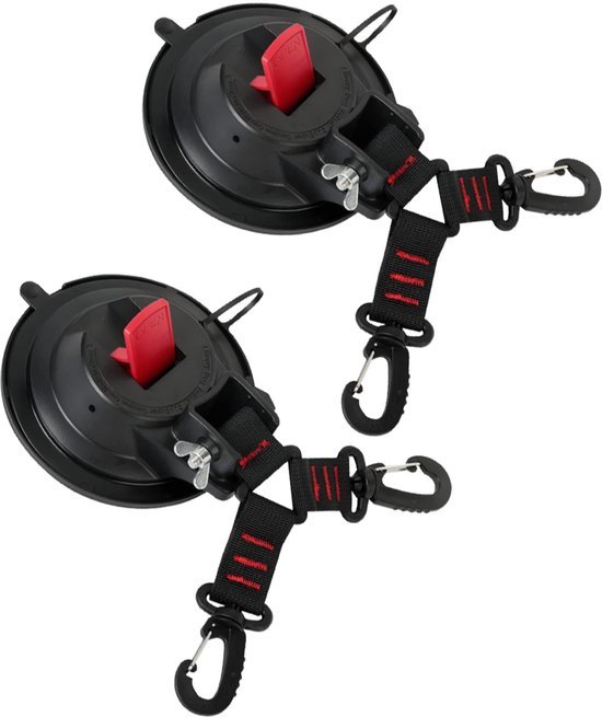Unyqoos® Set van 2 multifunctionele zuignappen met haken voor veelzijdig gebruik