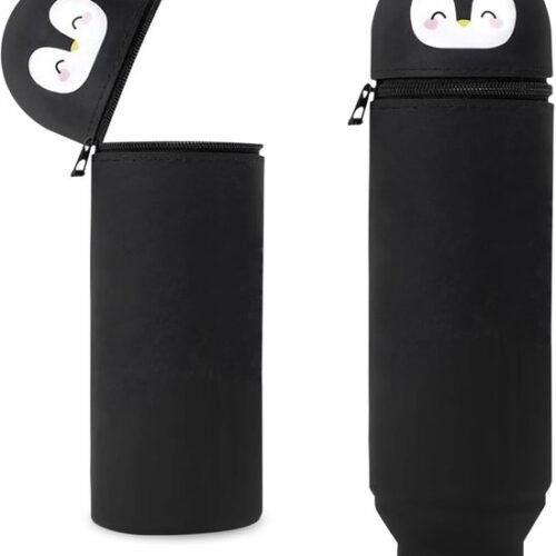 Ibenzoa® Schattige siliconen pennenetui en organizer voor school en kantoor