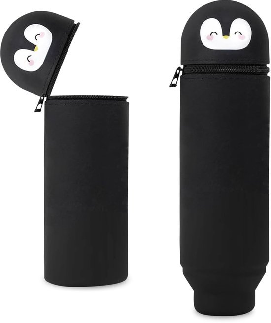 Ibenzoa® Schattige siliconen pennenetui en organizer voor school en kantoor