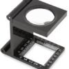 Unyqoos® Compact inklapbaar vergrootglas met meetschaal voor nauwkeurige metingen