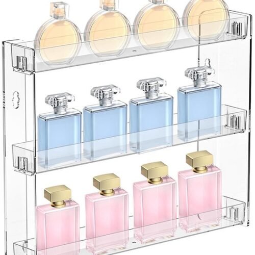 550x656-25.jpg Unyqoos® Transparant acryl wandrek zonder boren voor efficiënte opbergruimte