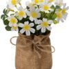 Unyqoos® Set van vier kleurrijke kunstplanten voor decoratie in huis of kantoor