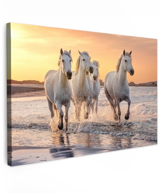 550x660-102.jpg Unyqoos® Unieke wanddecoratie met paarden en zee voor woonkamer of slaapkamer