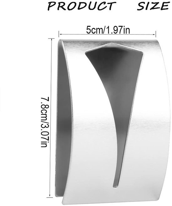550x660-69.jpg Unyqoos® Set van vier zelfklevende roestvrijstalen haken voor badkamer en keuken
