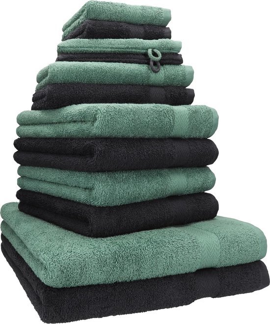 550x660-70.jpg Unyqoos® Zachte en Absorberende 12-delige Handdoekenset van Katoen in