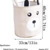 Unyqoos® Opvouwbare Kinderopbergmand met Handige Handgrepen voor Kleding en Speelgoed, 43 Liter Capaciteit