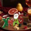 Unyqoos® Houten Kerstdecoratie met XMAS Letters en Santa Claus voor Binnengebruik