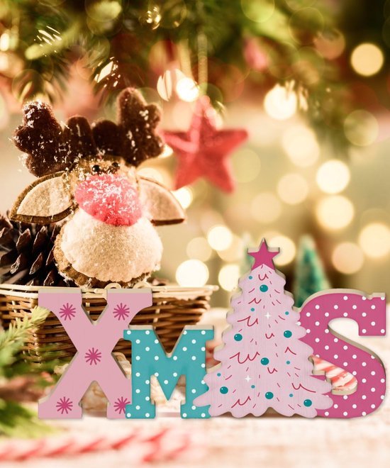 Unyqoos® Decoratief houten bord met kerstboom motief voor sfeervolle kerstdecoratie