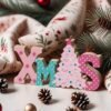 Unyqoos® Decoratief houten bord met kerstboom motief voor sfeervolle kerstdecoratie