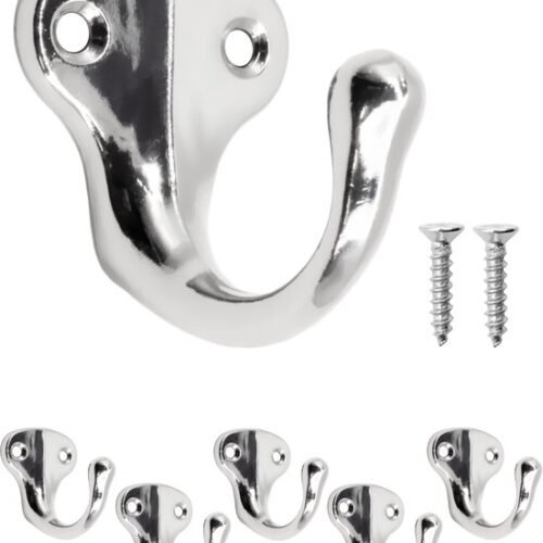 550x661-10.jpg Unyqoos® Set van vijf zilverkleurige wandhaken met klassiek design en afwerking