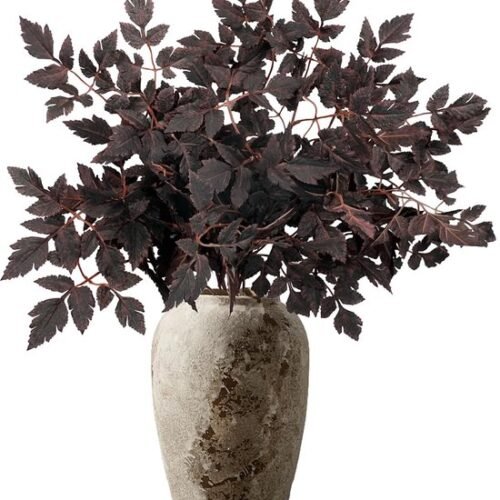 Unyqoos® Decoratieve herfsttakken met kunstbladeren voor sfeervolle huisdecoratie, bruin, 65 cm