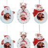 Unyqoos ® Unieke Fotolijst Hangers voor Kerstboom - Set van 6 Decoratieve Fotohouders