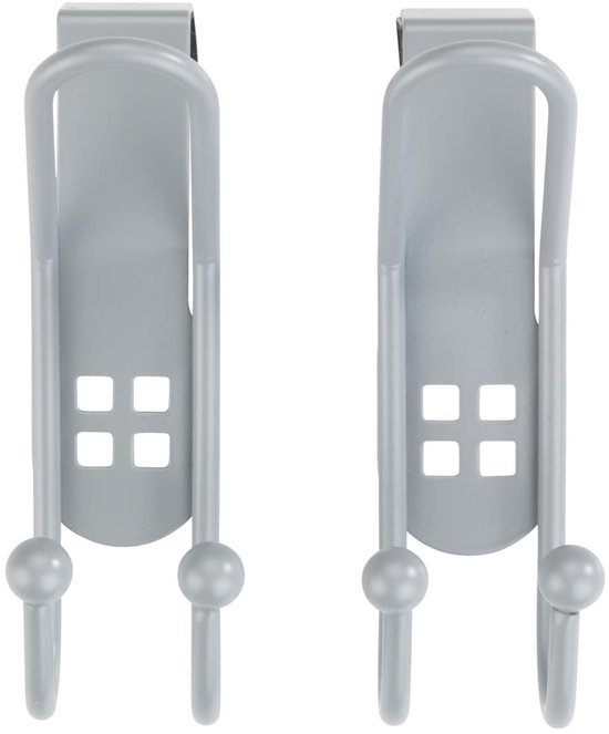 550x663-28.jpg Unyqoos® Set van 2 zilverkleurige deurhaken voor kleding en handdoeken