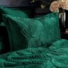 Unyqoos® Luxe smaragdgroene dekbedovertrekset met fluweel en katoenen achterkant