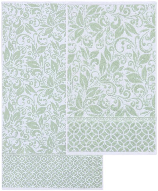 Unyqoos® Jacquard Handdoekenset van Zacht Katoen voor Luxe en Comfort in de Badkamer