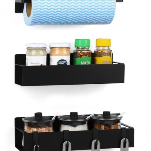 Unyqoos ® Stijlvolle Magnetische Opbergoplossing voor Keuken en Huis - Set van 3 Stuks