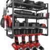 550x666-4.jpg Unyqoos® Wandgemonteerd opbergrek met boor- en gereedschapshouders voor garage en werkplaats