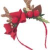 Unyqoos® Schattig rendier haarband met strik voor feestelijke kerstsfeer