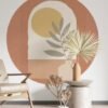 550x668-10.jpg Unyqoos® Zelfklevende decoratieve muurstickers met zonnige cirkels en plantenmotief