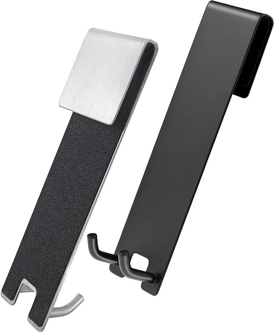 550x668-15.jpg Unyqoos® Set van twee roestvrijstalen douchehaken zonder boormontage voor glazen wanden