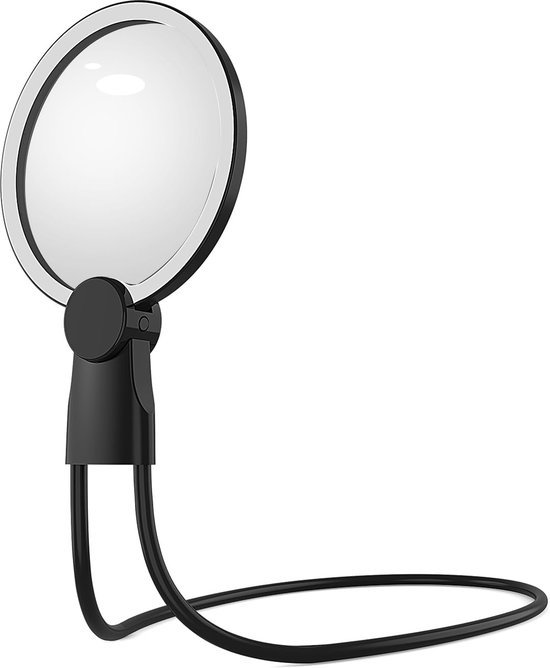 Unyqoos® Groot vergrootglas met LED-verlichting en verstelbare standaard voor comfortabel lezen