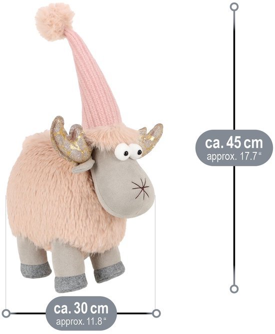 550x669-11.jpg Unyqoos® Schattige Rendierdecoratie in Winterkleding voor Kerstinterieur