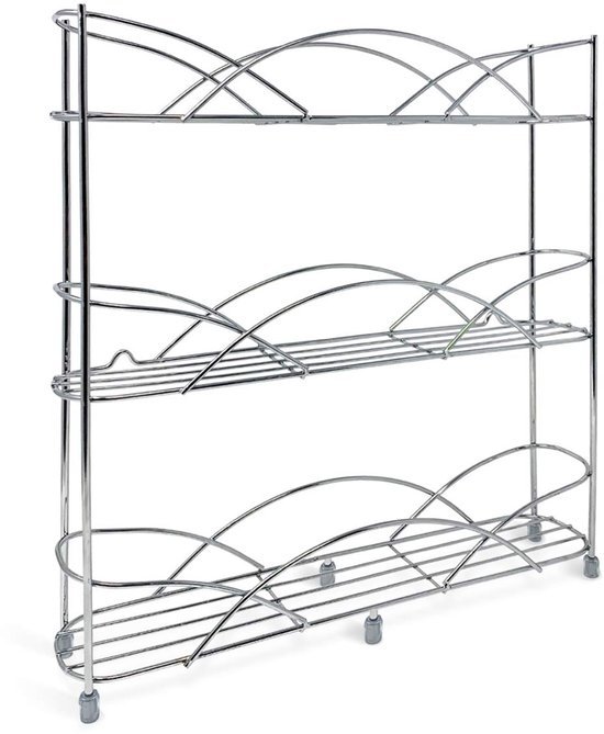 Unyqoos® Kruidenrek voor Optimale Keukenorganisatie zonder Boren, Geschikt voor 21 Kruidenpotjes, Inclusief Zuignappen