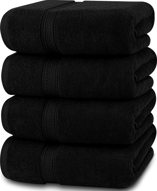 550x669-5.jpg Unyqoos® Set van 4 Luxe Badhanddoeken in Premium Katoen voor Optimaal Comfort en Absorptie