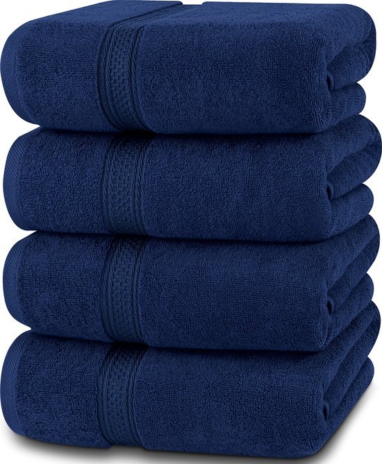 550x669-6.jpg Unyqoos® Luxueuze Set van 4 Zachte Absorberende Badhanddoeken 69 x 137 cm voor Huis en Spa