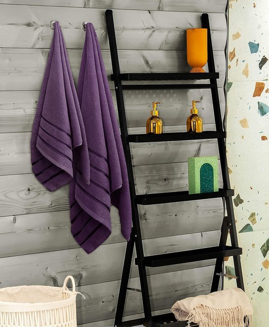 Unyqoos ® Luxueuze 8-delige Handdoekenset van Zacht Katoen met Ophanglus voor Bad, Keuken en Spa