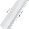 550x671-7.jpg Unyqoos® Set van zes moderne witte acryl zwevende wandplanken voor elke kamer