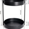 Unyqoos® Multifunctioneel Draaibaar Kruidenrek met Twee Verdiepingen voor Keuken en Badkamer