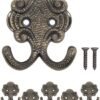 550x672-12.jpg Unyqoos® Set van 5 klassieke dubbele haken in antiek bronzen ontwerp voor veelzijdig gebruik