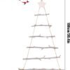 Unyqoos® Houten wanddecoratie kerstboomvorm met decoratieve ster voor feestelijke sfeer