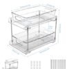 550x674-11.jpg Unyqoos® Multifunctionele Transparante Organizer Met Schuiflade Voor Keuken, Badkamer En Slaapkamer, 2 Stuks