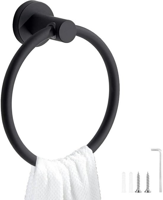 550x674-5.jpg Unyqoos® Ronde handdoekhouder van roestvrij staal voor badkamer en keuken