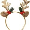 Unyqoos® Feestelijke haarband met rendiergewei voor Kerst en andere gelegenheden