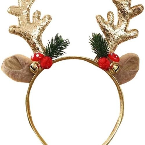 Unyqoos® Feestelijke haarband met rendiergewei voor Kerst en andere gelegenheden