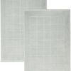 Unyqoos® Set van 2 Luxe Katoenen Badmatten in Jadegroen, 50x70 cm voor Badkamercomfort