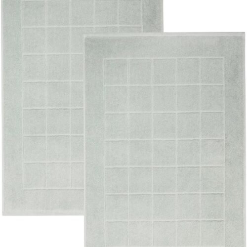 550x675-1.jpg Unyqoos® Set van 2 Luxe Katoenen Badmatten in Jadegroen, 50x70 cm voor Badkamercomfort