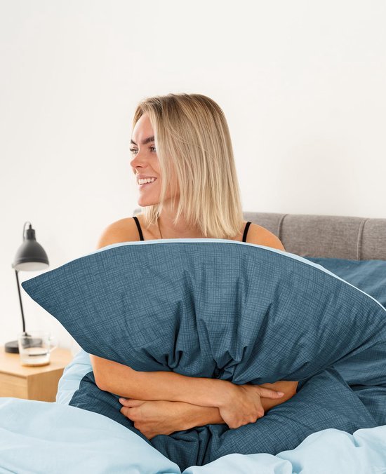 Unyqoos® Omkeerbaar katoenen beddengoed set met kussenslopen voor alle seizoenen