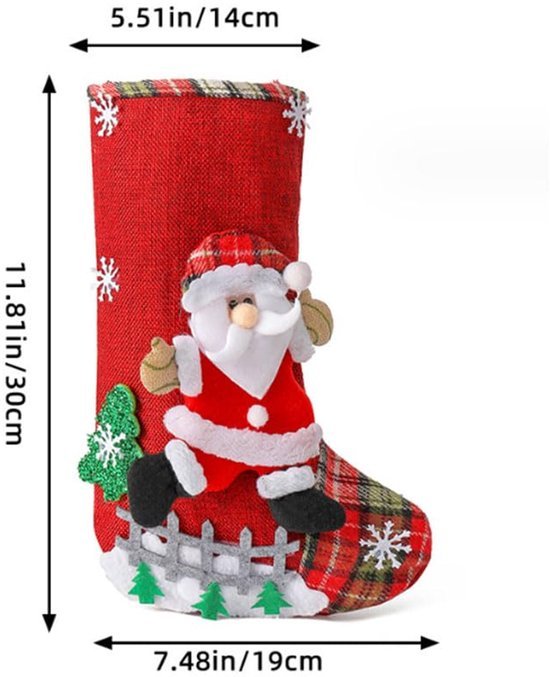 Unyqoos® Charmante Kerstdecoratie Sokken Set voor Huis en Boom Versiering