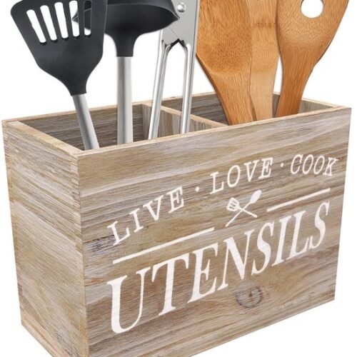 550x679-18.jpg Unyqoos® Stijlvolle Houten Keukenorganizer met Twee Compartimenten en Verwijderbare Bodem voor Optimaal Gebruiksgemak