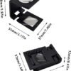 Unyqoos® Draagbaar mini-klapvergrootglas met 10x vergroting en schaal voor precisiewerk
