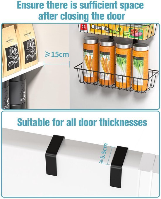 550x680-9.jpg Unyqoos® Verstelbare opbergeenheid voor achter de deur met acht metalen planken