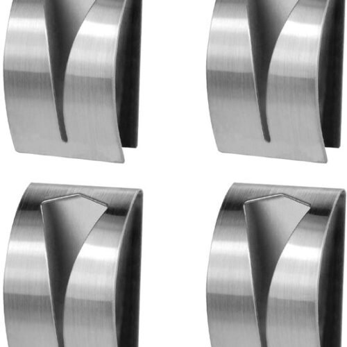 550x681-14.jpg Unyqoos® Set van vier zelfklevende roestvrijstalen handdoekhaken voor keuken en badkamer