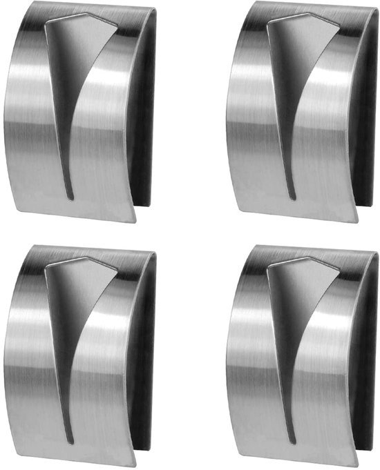 550x681-14.jpg Unyqoos® Set van vier zelfklevende roestvrijstalen handdoekhaken voor keuken en badkamer